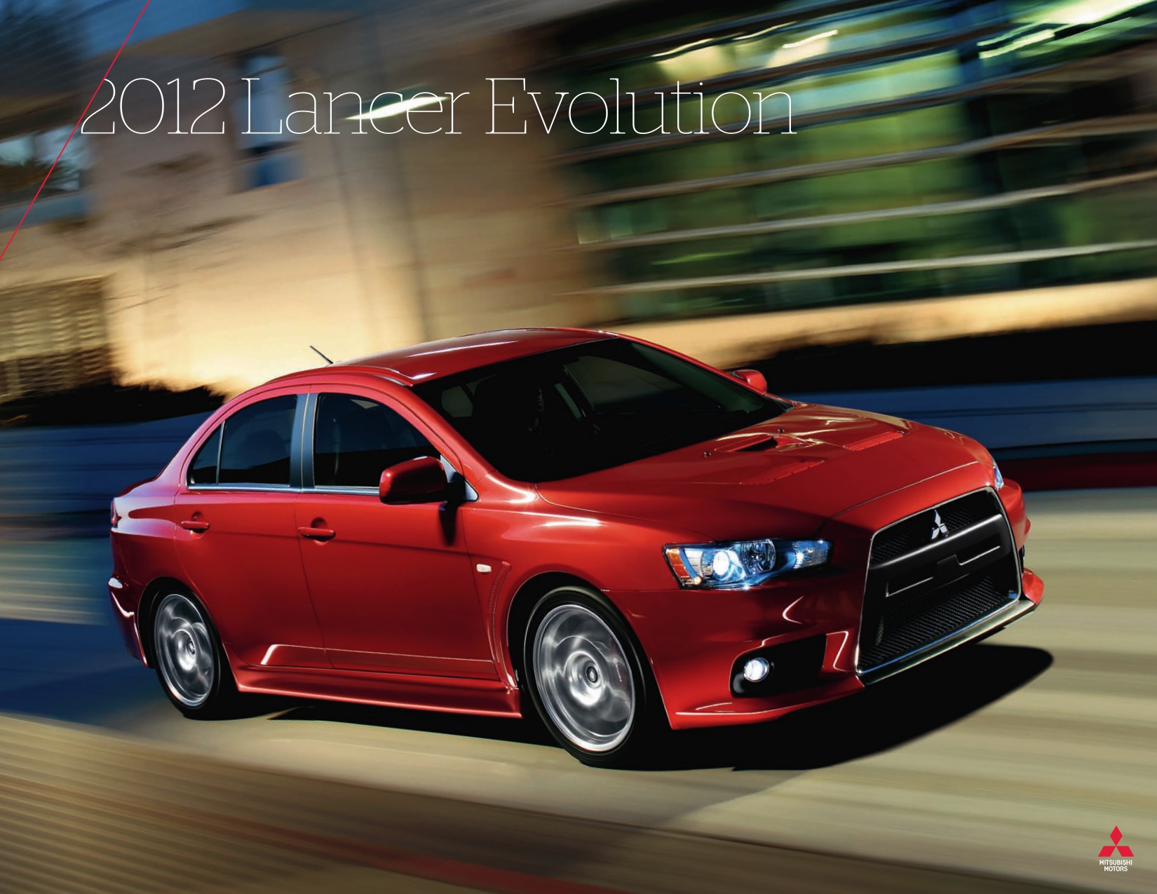 2012 Mitsubishi Lancer Evolution Brochure